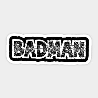 Dragon Ball Z Vegeta BADMAN Pink Shirt Funny Sticker
